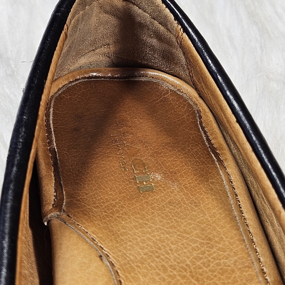 Coach Black Pebbled Leather Arlene Turn Lock Loafer Flats Size 6.5 - Picture 9 of 9